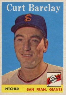 1958 Topps Curt Barclay #21 Baseball Card