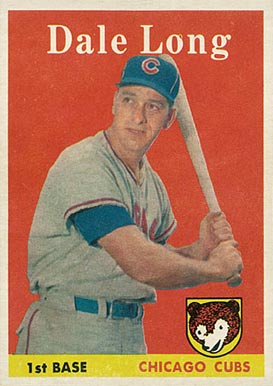1958 Topps Dale Long #7 Baseball Card
