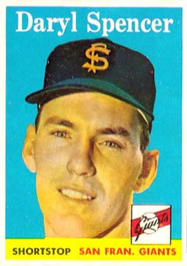 1958 Topps Daryl Spencer #68 Baseball Card