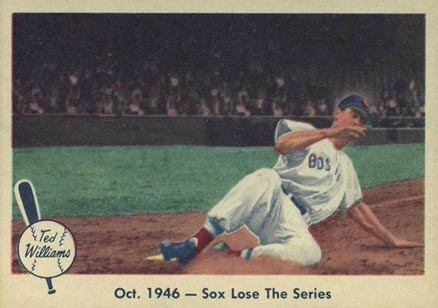 1959 Fleer Ted Williams Oct. 1946- Sox Lose The Series #31 Baseball Card