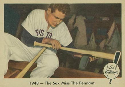 1959 Fleer Ted Williams 1948- The Sox Miss The Pennant #35 Baseball Card