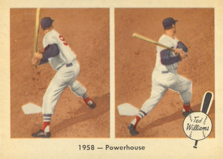 1959 Fleer Ted Williams 1958- Powerhouse #66 Baseball Card