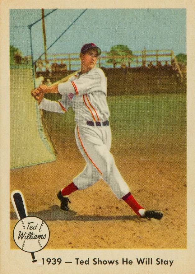 1959 Fleer Ted Williams 1939- Ted Shows He Will Stay #13 Baseball Card