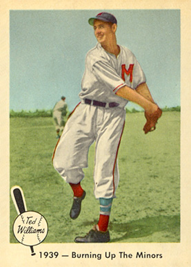 1959 Fleer Ted Williams 1939- Burning Up The Minors #12 Baseball Card