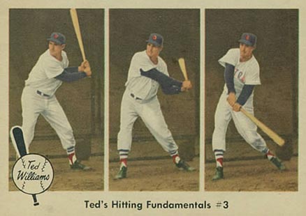 1959 Fleer Ted Williams Ted's Hitting Fundamentals #3 #73 Baseball Card