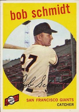 1959 Topps Bob Schmidt #109 Baseball Card