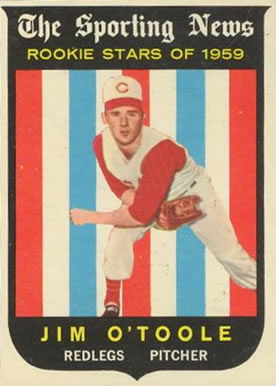 1959 Topps Jim O'Toole #136 Baseball Card