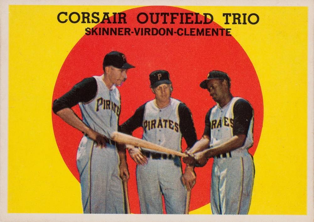 1959 Topps Corsair Outfield Trio #543 Baseball Card
