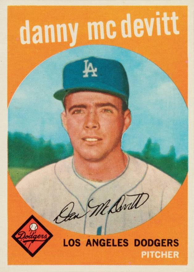 1959 Topps Danny McDevitt #364 Baseball Card