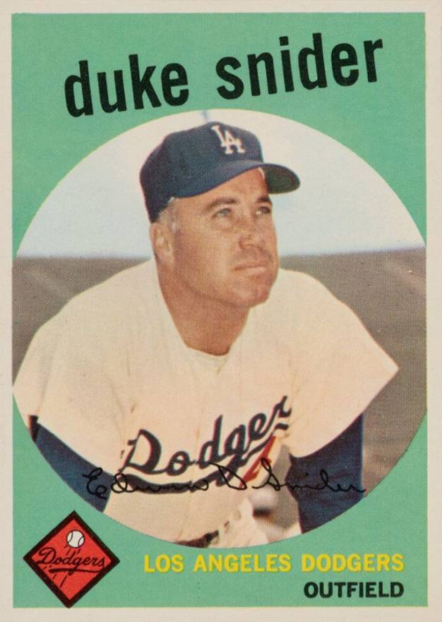 1959 Topps Duke Snider #20 Baseball Card