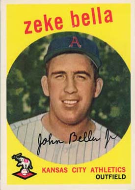 1959 Topps Zeke Bella #254 Baseball Card