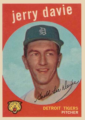 1959 Topps Jerry Davie #256 Baseball Card