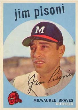 1959 Topps Jim Pisoni #259 Baseball Card