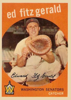 1959 Topps Ed FitzGerald #33 Baseball Card