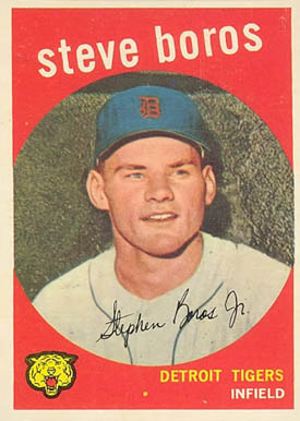 1959 Topps Steve Boros #331 Baseball Card