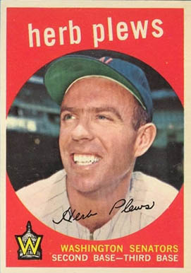 1959 Topps Herb Plews #373 Baseball Card