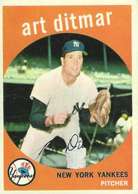 1959 Topps Art Ditmar #374 Baseball Card