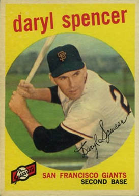 1959 Topps Daryl Spencer #443 Baseball Card