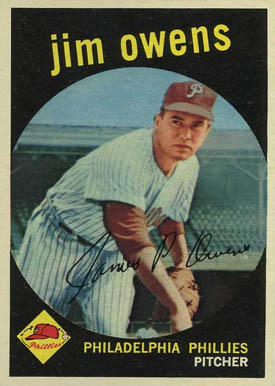 1959 Topps Jim Owens #503 Baseball Card
