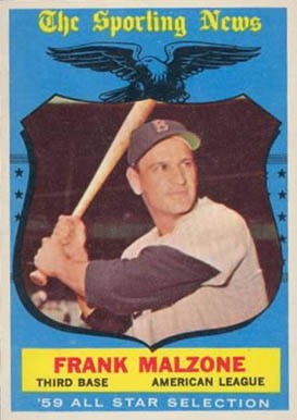 1959 Topps Frank Malzone #558 Baseball Card