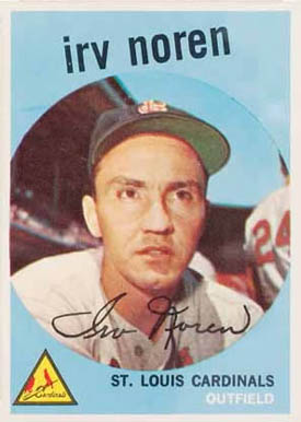1959 Topps Irv Noren #59 Baseball Card