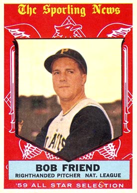 1959 Topps Bob Friend #569 Baseball Card