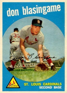 1959 Topps Don Blasingame #491 Baseball Card