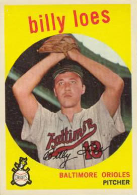 1959 Topps Billy Loes #336n Baseball Card