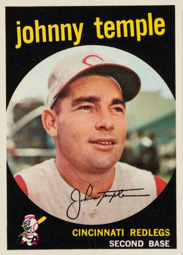 1959 Topps Johnny Temple #335 Baseball Card