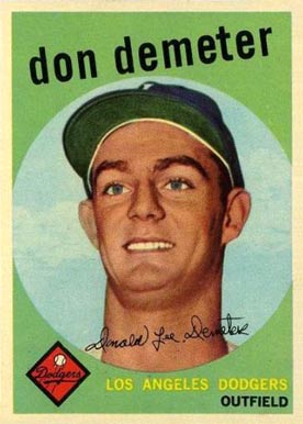 1959 Topps Don Demeter #324 Baseball Card