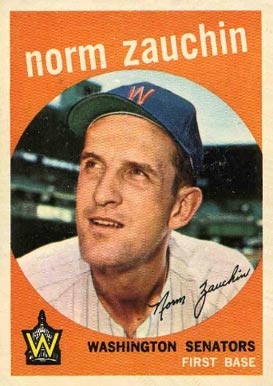 1959 Topps Norm Zauchin #311 Baseball Card