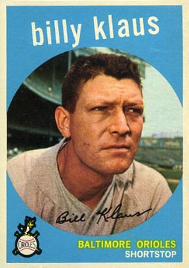 1959 Topps Billy Klaus #299 Baseball Card