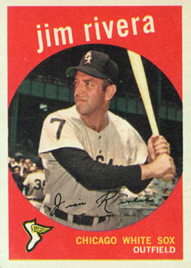 1959 Topps Jim Rivera #213 Baseball Card