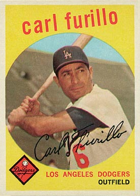 1959 Topps Carl Furillo #206 Baseball Card