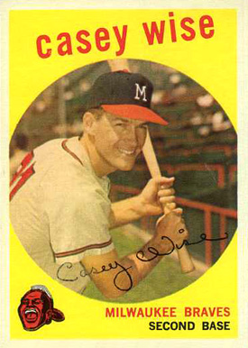 1959 Topps Casey Wise #204 Baseball Card