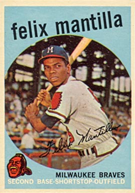 1959 Topps Felix Mantilla #157 Baseball Card
