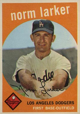 1959 Topps Norm Larker #107 Baseball Card