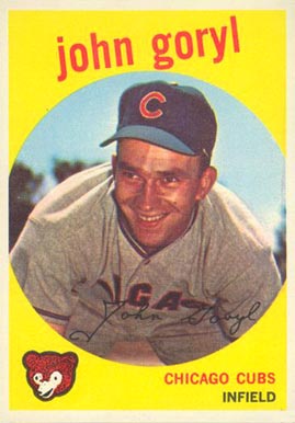 1959 Topps John Goryl #77 Baseball Card