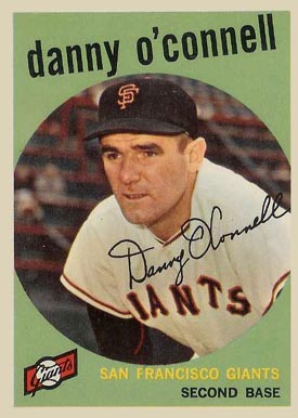 1959 Topps Danny O'Connell #87 Baseball Card