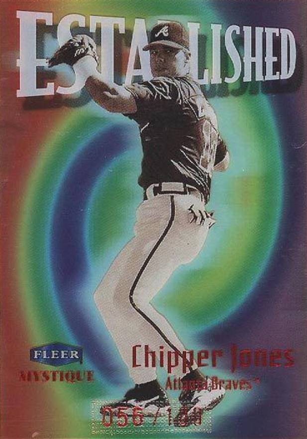 1999 Fleer Mystique Established Chipper Jones #3 Baseball Card