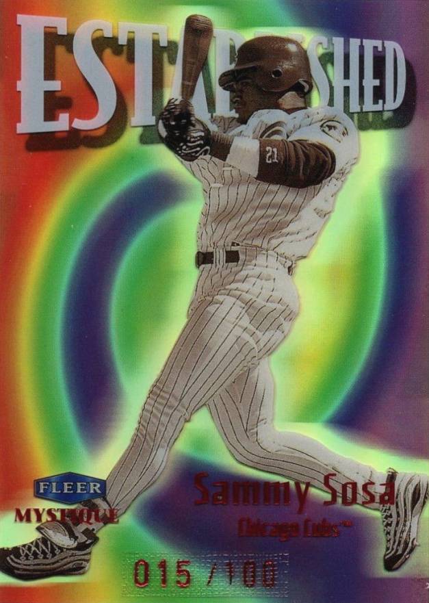 1999 Fleer Mystique Established Sammy Sosa #9 Baseball Card