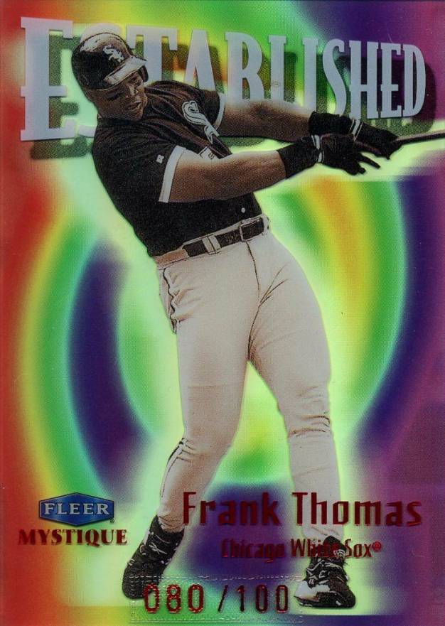 1999 Fleer Mystique Established Frank Thomas #10 Baseball Card