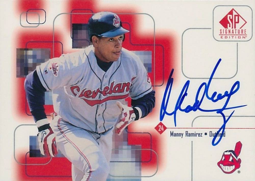 1999 SP Signature Autographs Manny Ramirez #MR Baseball Card