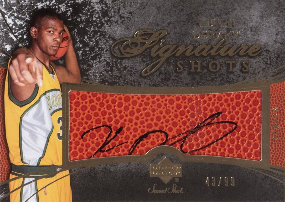 2007 Upper Deck Sweet Shot Signature Shots Kevin Durant #SS-KD Basketball Card