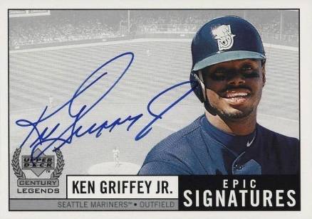 1999 Upper Deck Century Legends Epic Signatures Ken Griffey Jr. #JR Baseball Card
