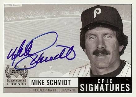 1999 Upper Deck Century Legends Epic Signatures Mike Schmidt #MS Baseball Card