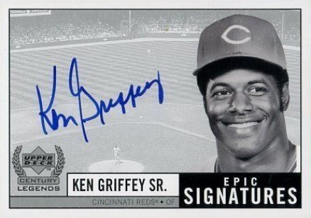 1999 Upper Deck Century Legends Epic Signatures Ken Griffey #SR Baseball Card