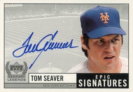 1999 Upper Deck Century Legends Epic Signatures Tom Seaver #TS Baseball Card
