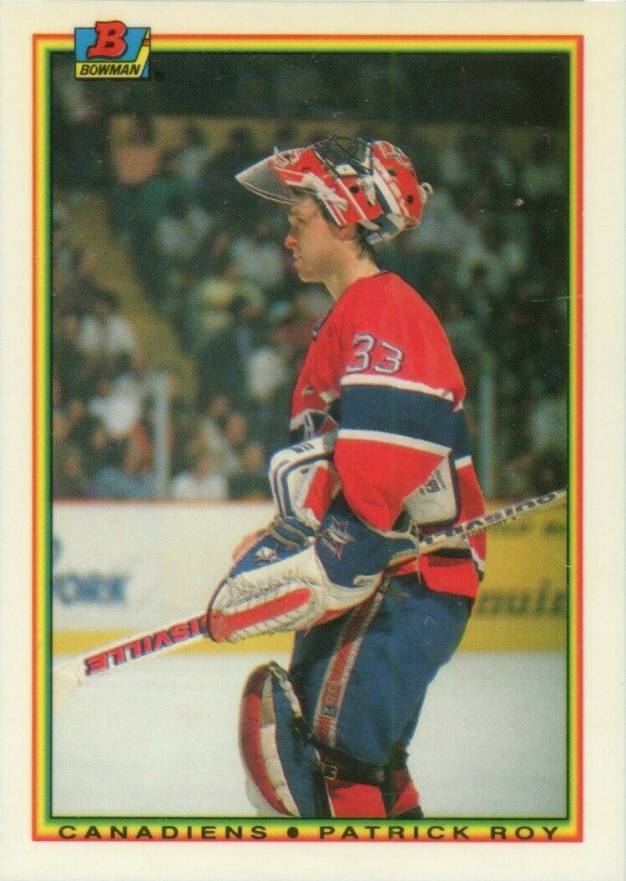 1990 Bowman Tiffany Patrick Roy #50 Hockey Card