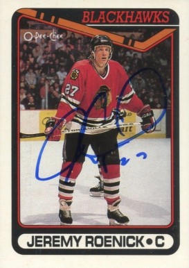 1990 O-Pee-Chee Jeremy Roenick #7 Hockey Card